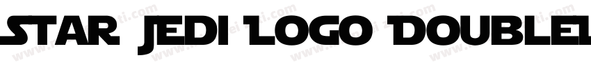 Star Jedi Logo DoubleLine2字体转换